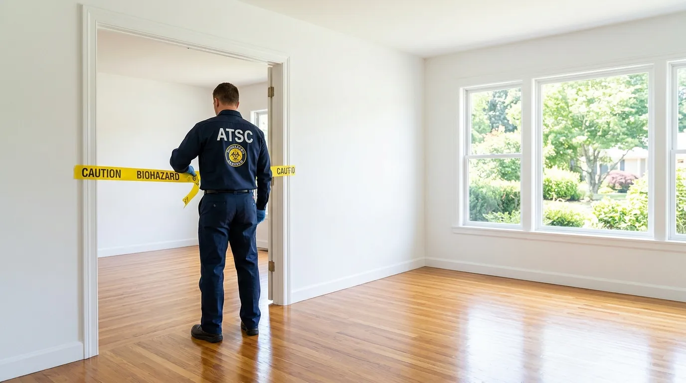 Certified biohazard cleanup crew performing Decomposition Cleanup in Kettering